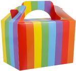 Rainbow Small Snacks Food Assemble Cardboard Cake Boxes