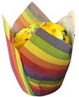 Muffin Cupcake Holder Wedding Party Rainbow Tulip Paper Cups