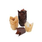 Oven Safe Greaseproof Mini Tulip Paper Baking Cups
