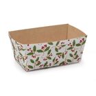 Natural Recyclable Disposable Rectangle Corrugated Paper Loaf Pan