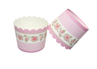 Oven Free Disposable Paper Cake Cup Gold Silver Stamping Printing