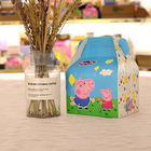 Top Seller Cute Cartoon Peppa Pig , Happy Lamb , Bear Cupcake  Muffin Cake Boxes Removable Inserts with Handle