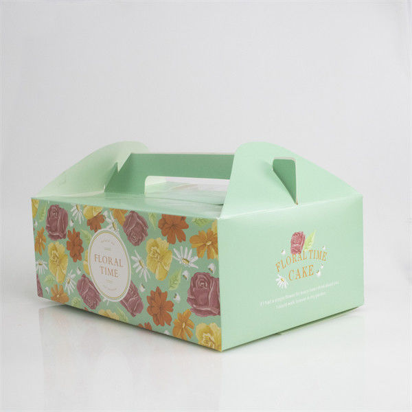 Takeaway cake box packaging with clear window cake disposable box packaging dessert box muffin box packaging