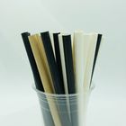 120gsm Thickness Paper Drinking Straws 5x120mm Black Colored