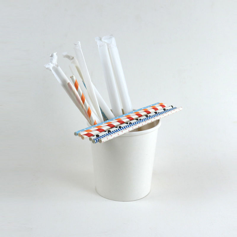 3mm Unbleached Food Grade Paper Drinking Straws For Birthday Wedding Party